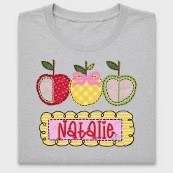 Personalized Apple Trio DTF Transfer