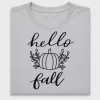 Hello Fall Pumpkin Leaf DTF Transfer