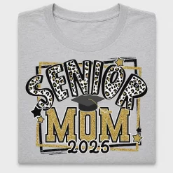 Senior Mom 2025 Leopard DTF Transfer