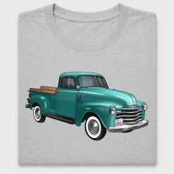 Vintage Turquoise Truck DTF Transfer for Shirts