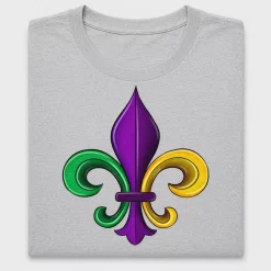 Mardi Gras Fleur De Lis DTF Transfer