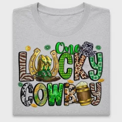 Lucky Cowboy St Patrick's Day DTF Transfer