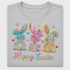 Easter Bunny DTF Transfer with Bows