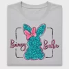 Bunny Babe Glitter DTF Transfer