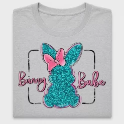 Bunny Babe Glitter DTF Transfer