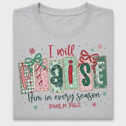 Christian Psalm 146:2 Preppy DTF Transfer