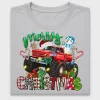Merry Christmas Monster Truck DTF Transfer