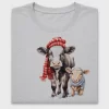 Christmas Cow Scarf DTF Transfer