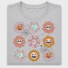 Retro Halloween Flowers DTF Transfer