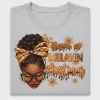 Melanin Christmas Afro Woman DTF Transfer