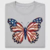 Patriotic Butterfly DTF Transfer