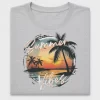 Summer Vibes Tropical Sunset DTF Transfer