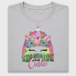 Shamrock Cutie Unicorn DTF Transfer