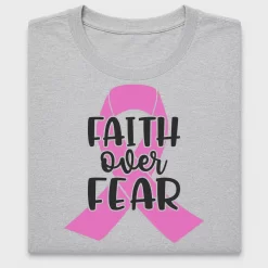 Faith Over Fear DTF Transfer Pink Ribbon