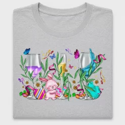 Easter Wine Glasses DTF Transfer