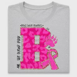 Breast Cancer Awareness Bear DTF Transfer