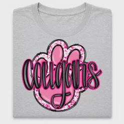 Pink Cougar Paw DTF Transfer