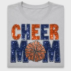 Cheer Mom Sequin DTF Transfer