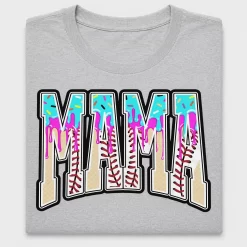 Mama Baseball Drip DTF Transfer