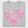 Coquette Bow Heart DTF Transfer