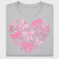 Coquette Bow Heart DTF Transfer