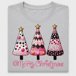 Whimsical Christmas Trees DTF Transfer