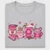 Pink Christmas Coffee DTF Transfer