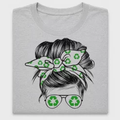 Eco Messy Bun Recycling DTF Transfer