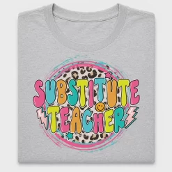 Substitute Teacher Leopard DTF Transfer