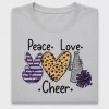 Peace Love Cheer DTF Transfer