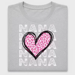 Nana Leopard Heart DTF Transfer