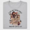 Book Lover Skeleton DTF Transfer