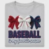Baseball Bow DTF Transfer