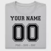 Custom Jersey Name Number DTF Transfer