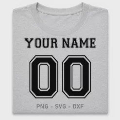 Custom Jersey Name Number DTF Transfer
