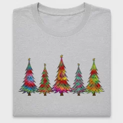 Colorful Tie Dye Christmas Tree DTF Transfer