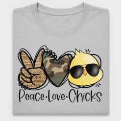 Peace Love Chicks DTF Transfer