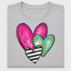 Leopard Hearts Glitter DTF Transfer