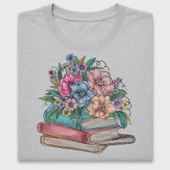 Floral Books DTF Transfer