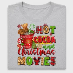 Hot Cocoa Christmas Movies DTF Transfer