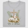 He Is Risen Lamb DTF Transfer