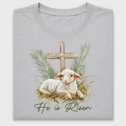 He Is Risen Lamb DTF Transfer