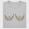 Mardi Gras Beads Bra DTF Transfer