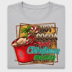 Retro Hot Cocoa Christmas Movies DTF Transfer