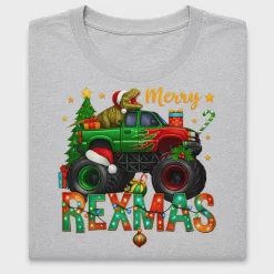 Merry Rexmas Monster Truck DTF Transfer