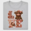 Highland Cow Love DTF Transfer