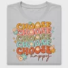 Retro Choose Happy Smiley Face DTF Transfer