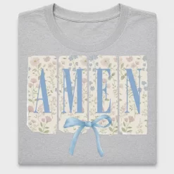 Floral Amen Coquette Bow DTF Transfer