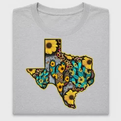 Texas Sunflower Cactus DTF Transfer