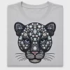 Sparkly Panther Rhinestone DTF Transfer